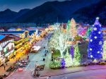 Accross the river from Waterfront Park and the Christmas Lights of Leavenworth